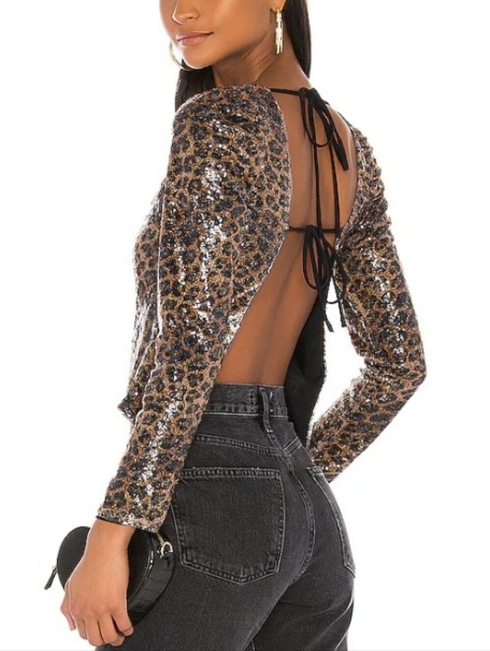 Cheetah Sequin Kelly Top LPA